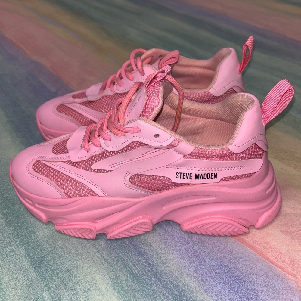 Steve Madden Women's Pink Platform Sneaker